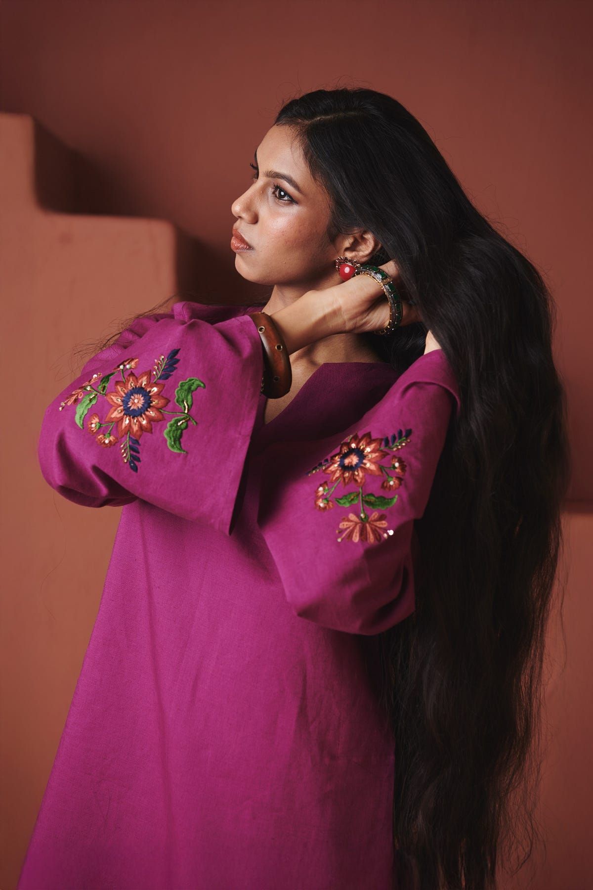 Rani Linen Farsi Kurta Set - image 8