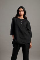 Kohl Co-Linen Short Kurta Set view 4