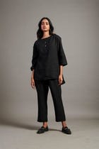 Kohl Co-Linen Short Kurta Set view 6