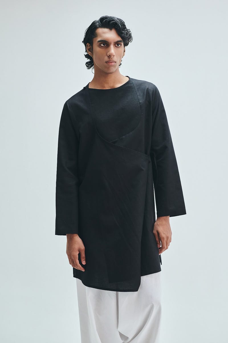 Kohl Co-Linen Men's Angrakha Kurta