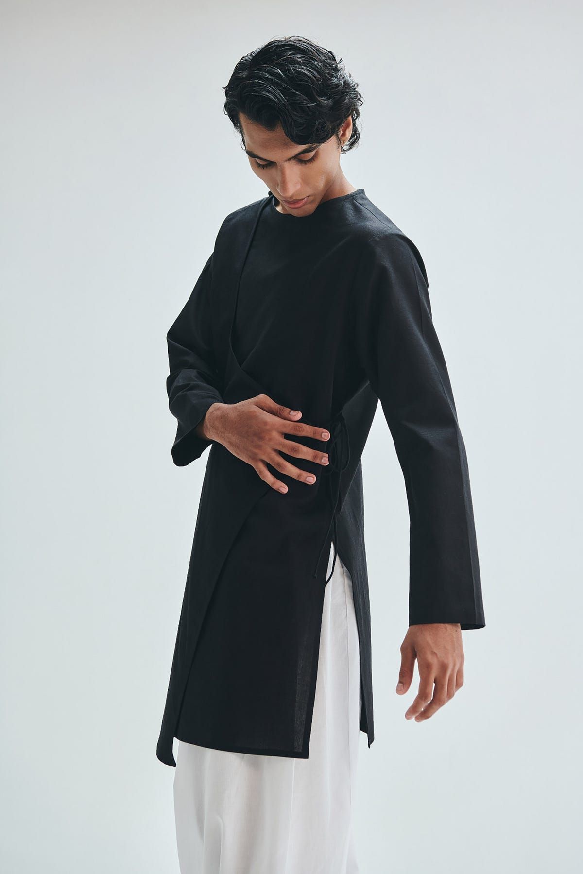 Kohl Co-Linen Men's Angrakha Kurta - image 10