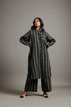 Dhaari Linen Shirt Dress - Sale view 3