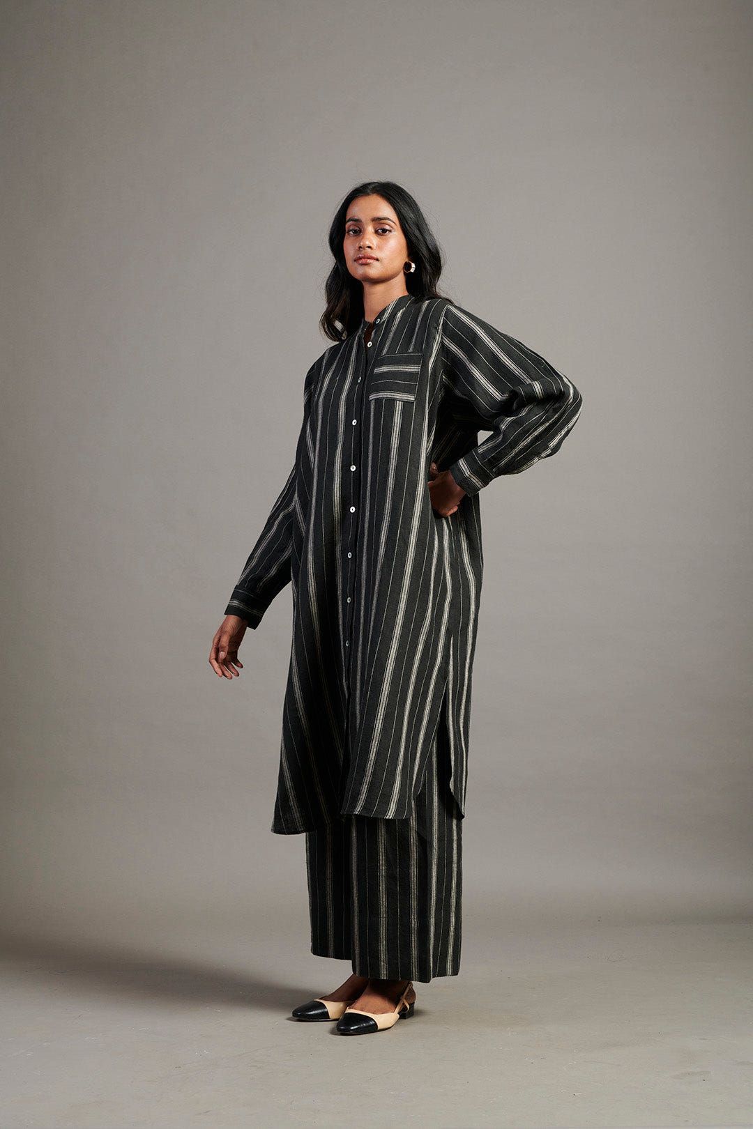 Dhaari Linen Shirt Dress - Sale - image 4