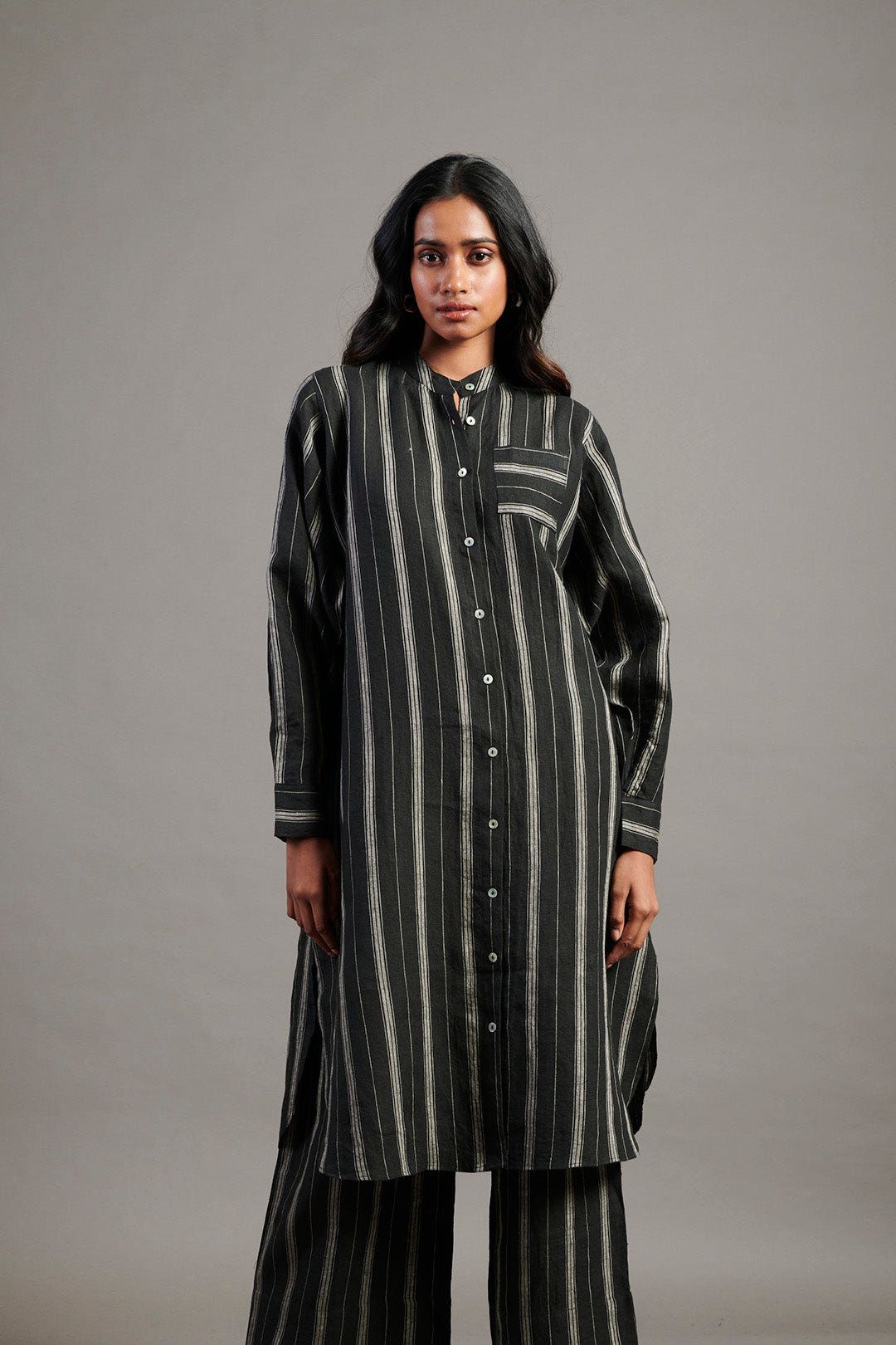 Dhaari Linen Shirt Dress - Sale - image 5