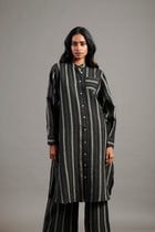 Dhaari Linen Shirt Dress - Sale view 5