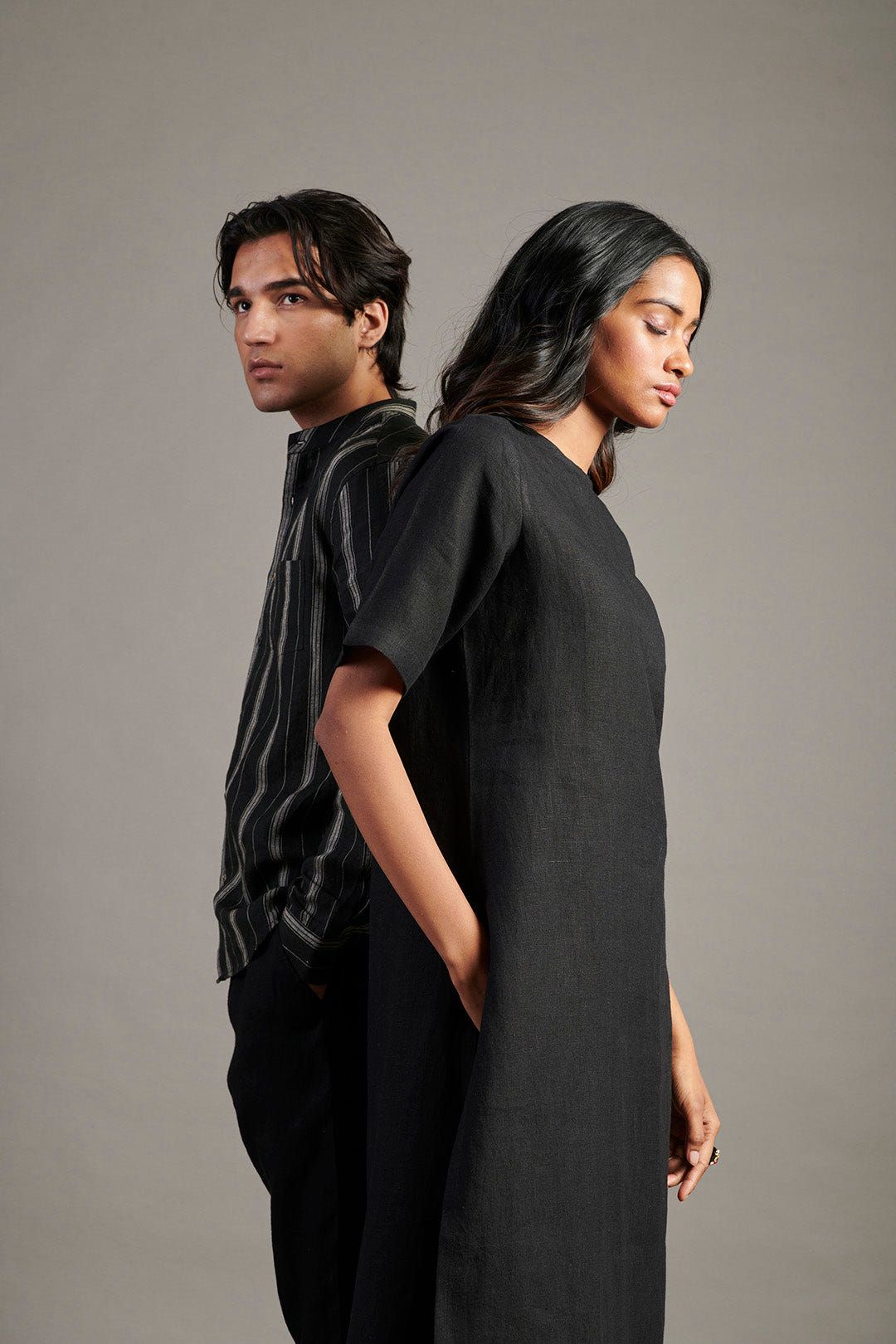 Kohl Co-Linen Half Sleeves Kurta - image 4