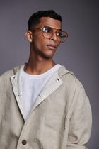 Undyed Linen Men's Hoodie view 11