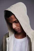 Undyed Linen Men's Hoodie view 13