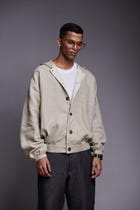 Undyed Linen Men's Hoodie view 4