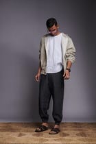 Undyed Linen Men's Hoodie view 5