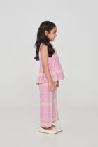 Cassata Linen Girls Lace Peplum Set - Sale view 3