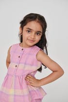 Cassata Linen Girls Lace Peplum Set - Sale view 8