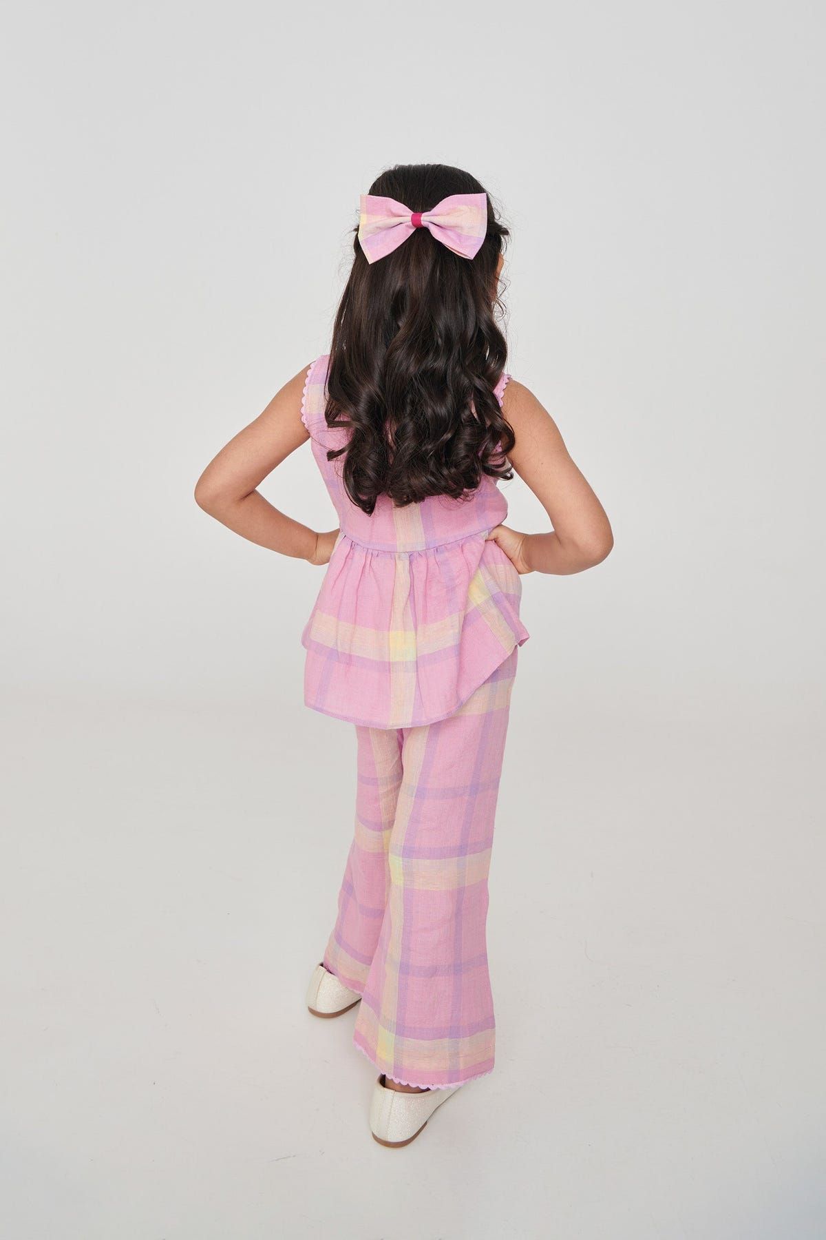 Cassata Linen Girls Lace Peplum Set - Sale - image 9