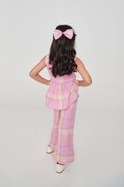 Cassata Linen Girls Lace Peplum Set - Sale view 9