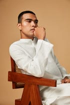 Taj Co-Linen Men's Classic Kurta - Sale view 5