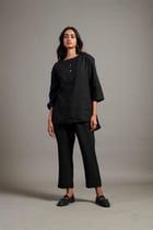 Kohl Co-Linen Short Kurta view 6