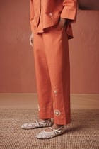 Marigold Co-Linen Oversized Flared Shirt Set view 6
