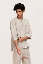 Undyed Linen Men's Pyjama Set - Sale view 2