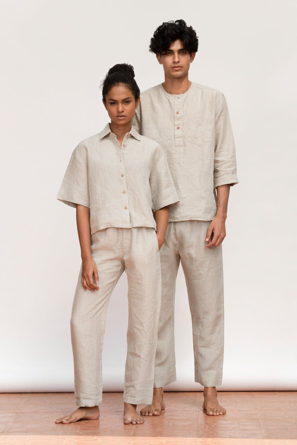 Undyed Linen Men's Pyjama Set - Sale - image 5