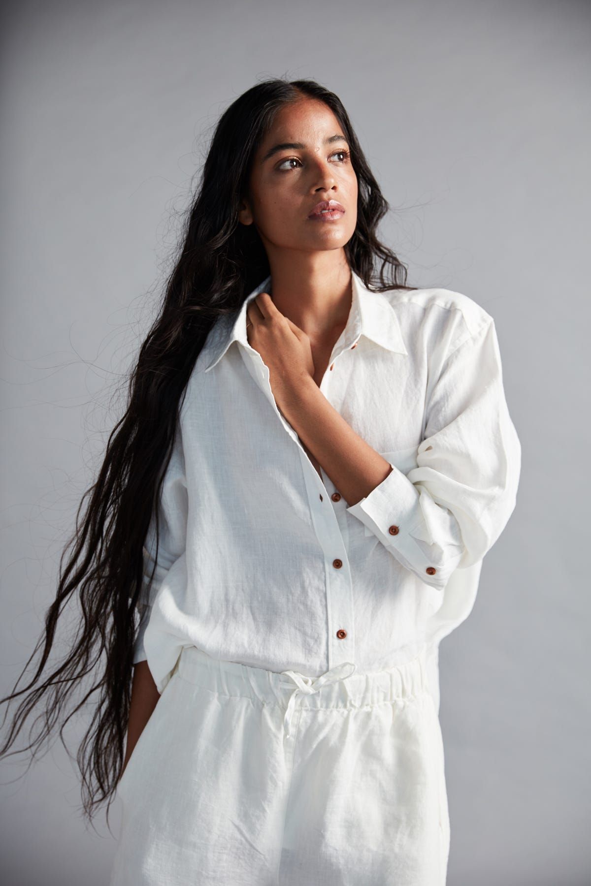 Taj Co-Linen Oversized Shirt - image 1