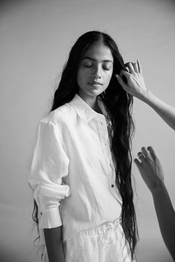 Saphed — Taj Co-Linen Oversized Shirt