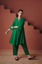 Panna Linen Salwar - Sale view 2