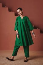 Panna Linen Salwar - Sale view 8