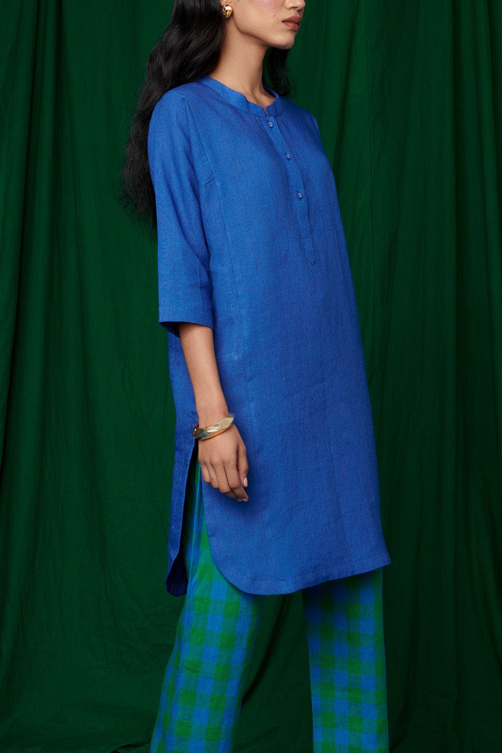 Neelam Linen Panelled Kurta Set - Sale - image 5