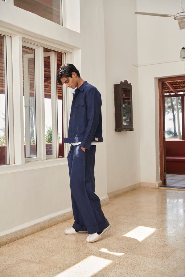 Saphed — Neel Linen Men's Baggy Pants