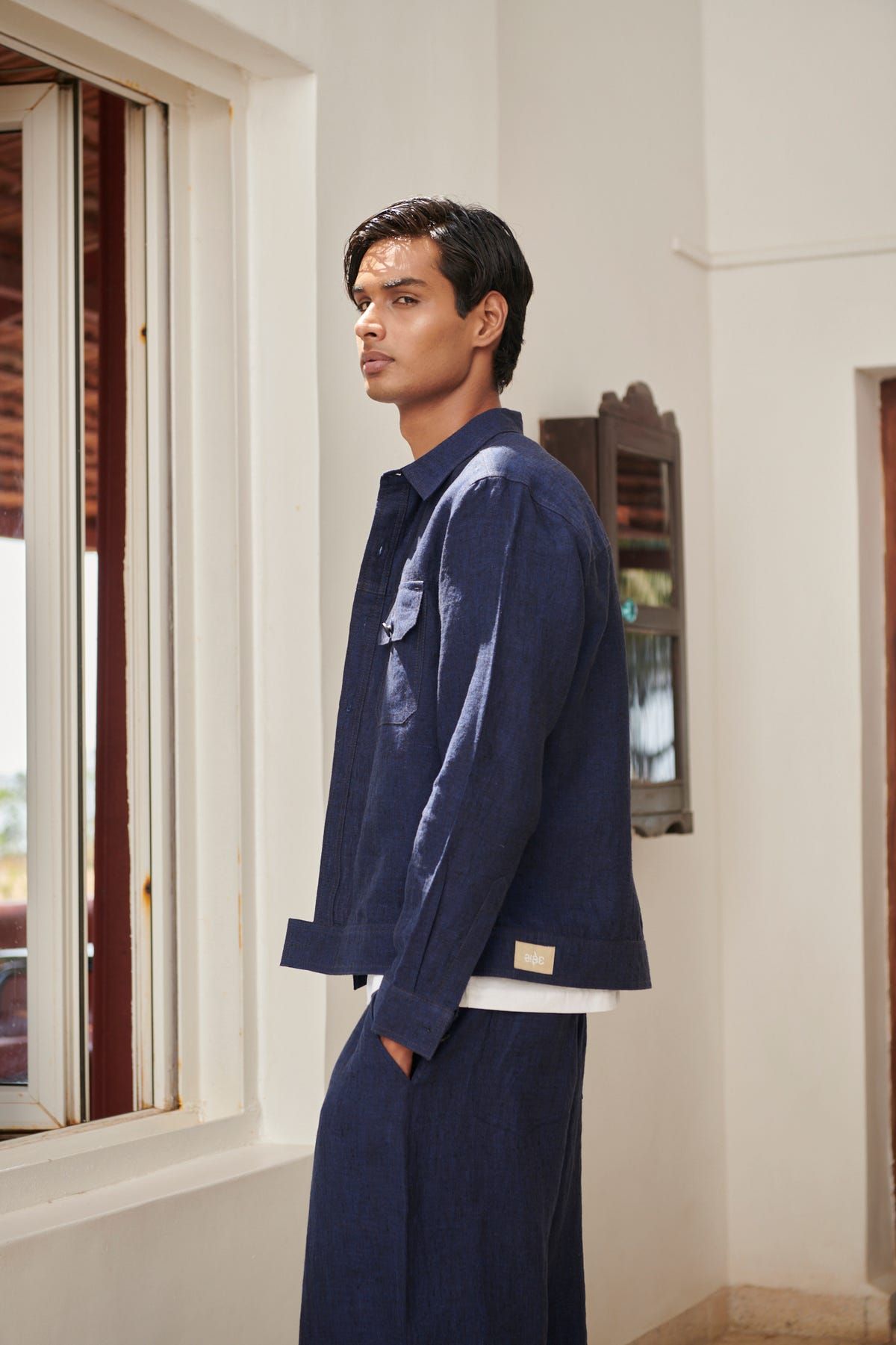 Neel Linen Men's Baggy Pants - image 8