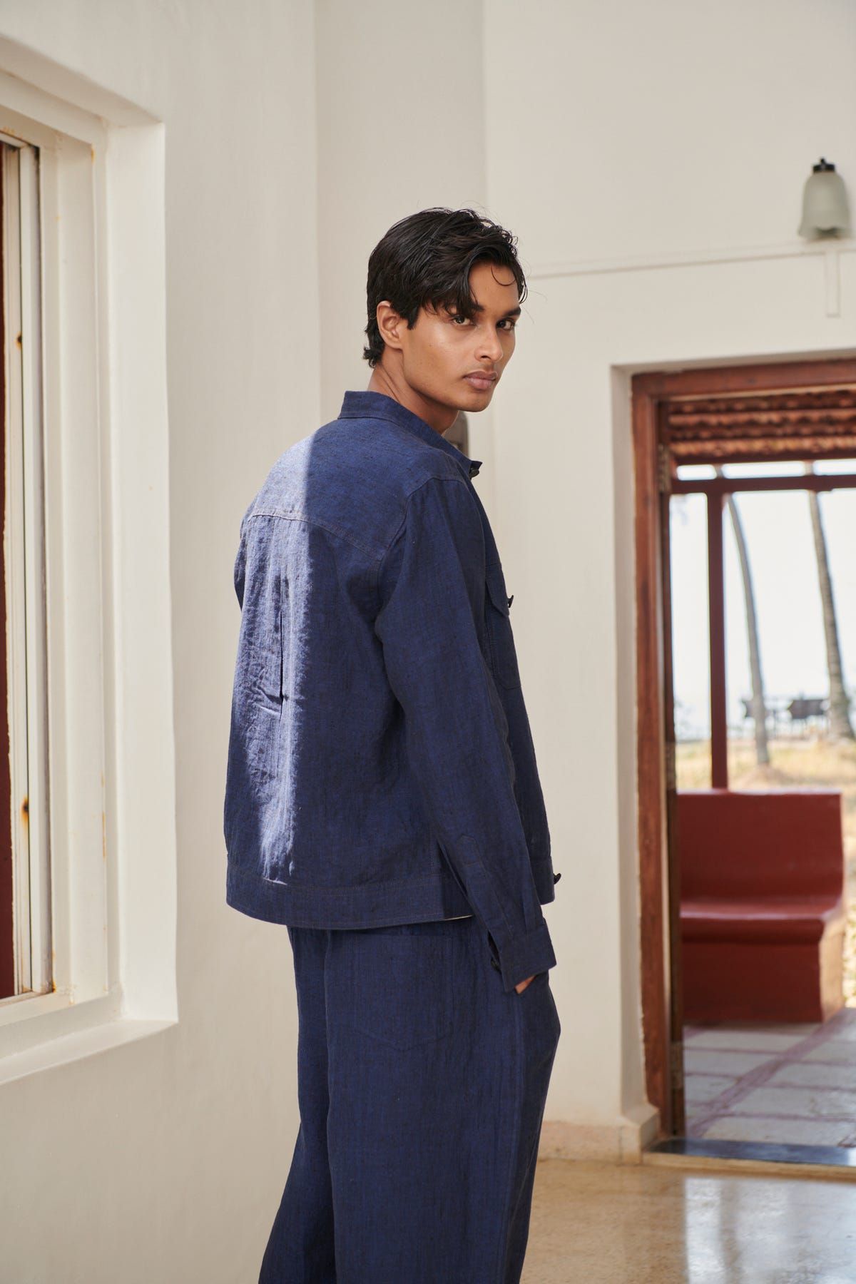 Neel Linen Men's Baggy Pants - image 9
