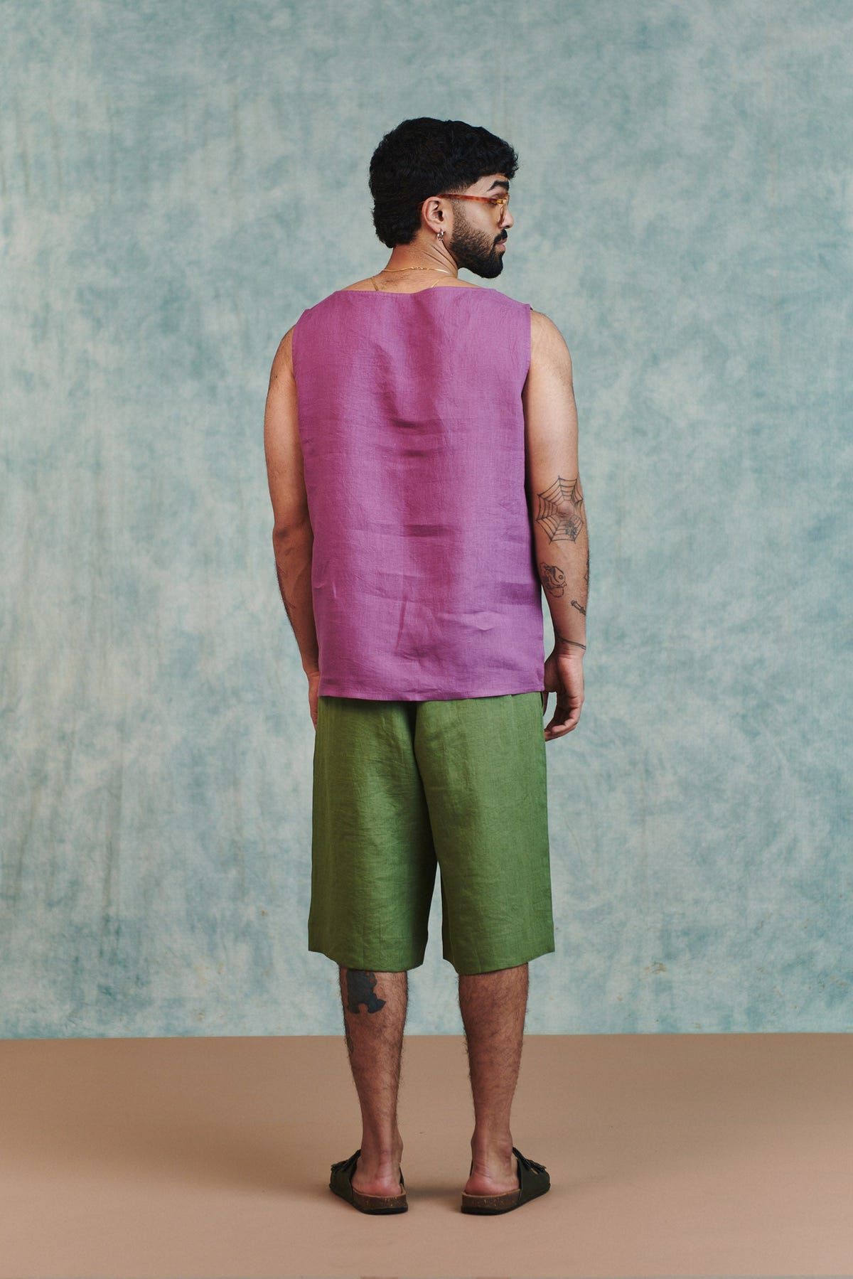 Moss Linen Men's Jorts - Sale - image 5