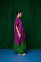 Violet Linen Kaftan Dress view 5