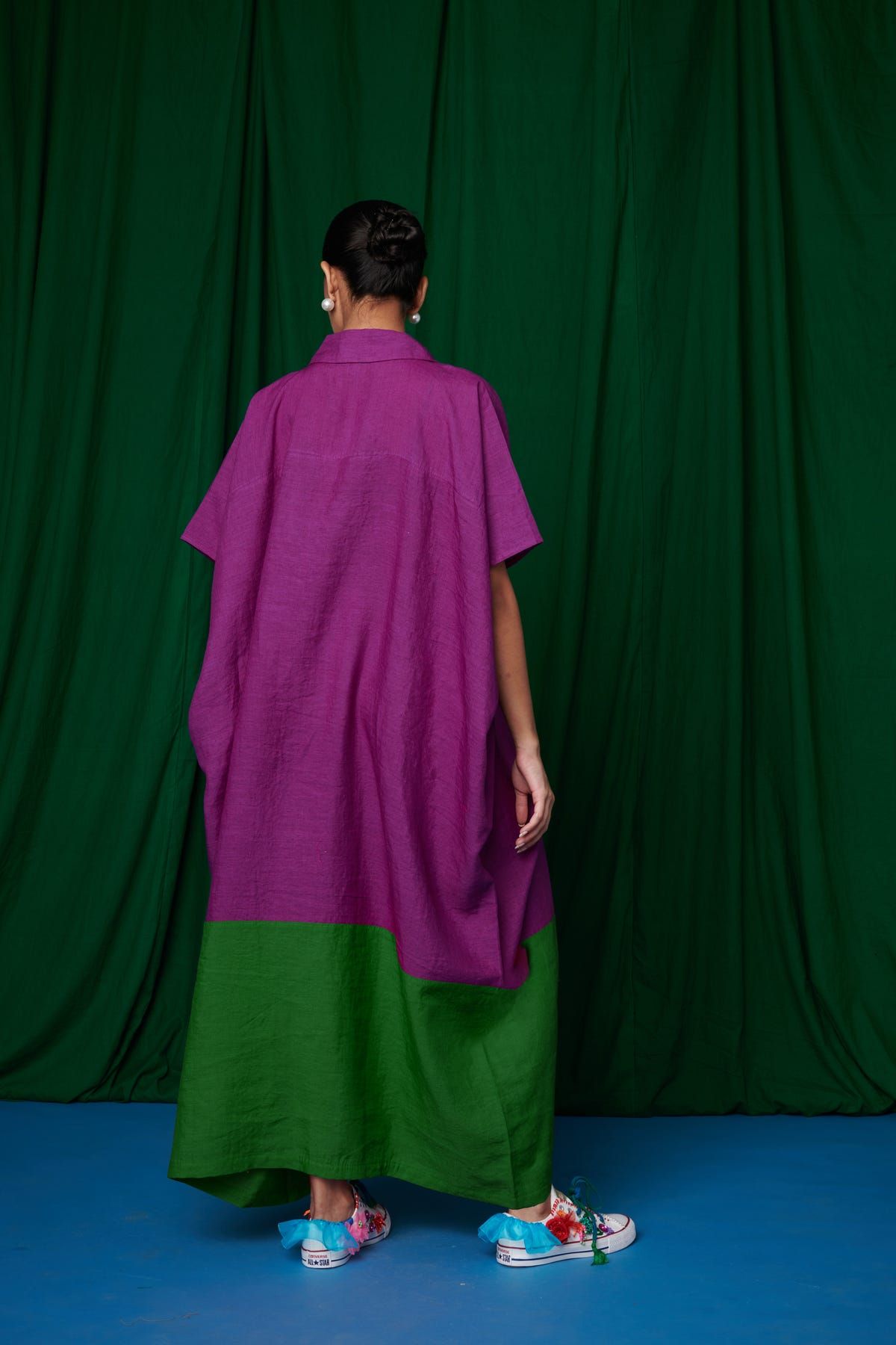 Violet Linen Kaftan Dress - image 6