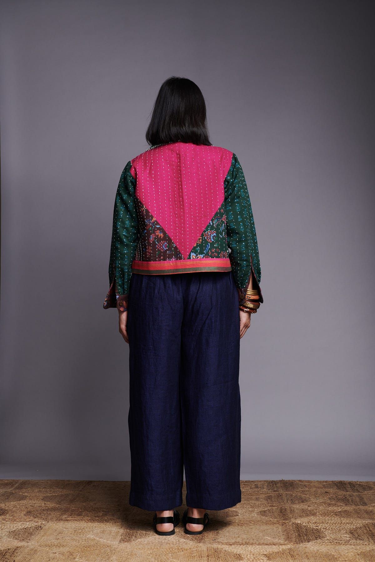 Co-linen Kantha Bolero Jacket - image 6