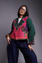 Co-linen Kantha Bolero Jacket view 7