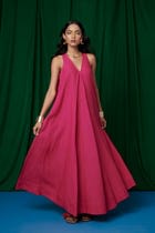 Rani Linen Flared Dress - Sale view 2