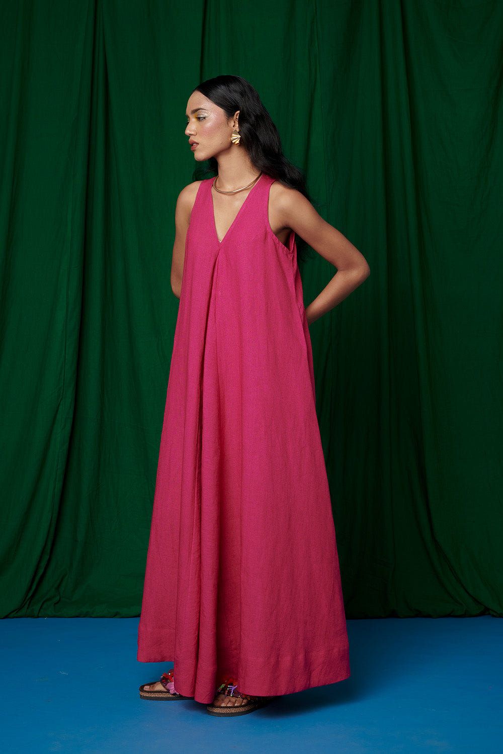 Rani Linen Flared Dress - Sale - image 3