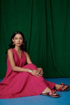 Rani Linen Flared Dress - Sale view 5