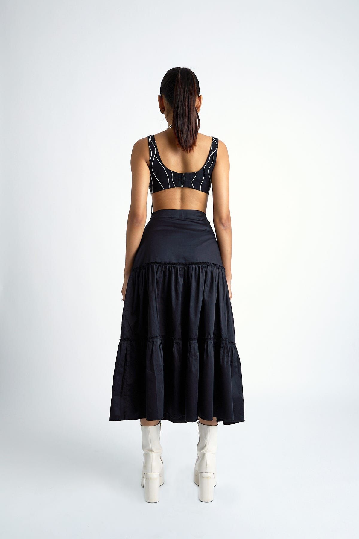 MIDNIGHT STRIPE CORSET TOP - image 2