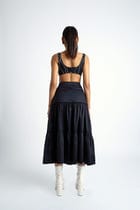 MIDNIGHT STRIPE CORSET TOP view 2