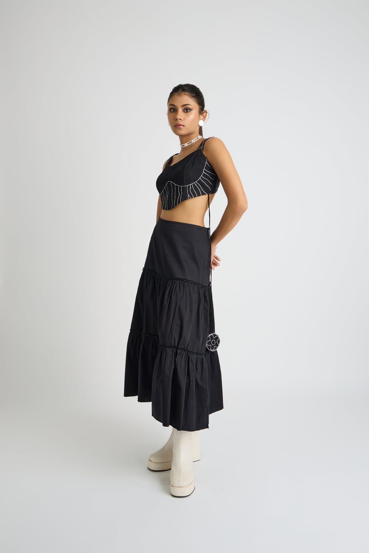 MIDNIGHT STRIPE CORSET TOP - image 3