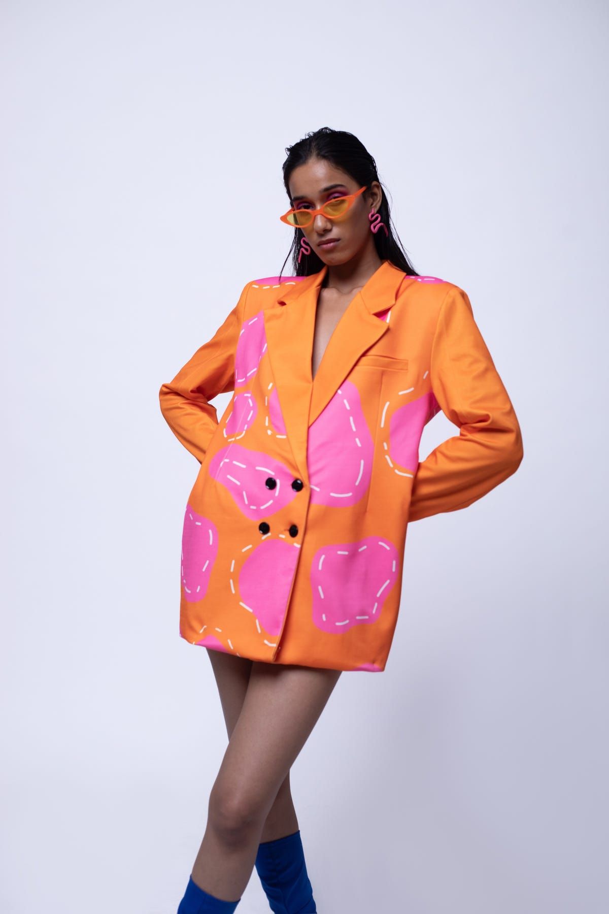 SPOTTED IN PINK BLAZER DRESS - image 4