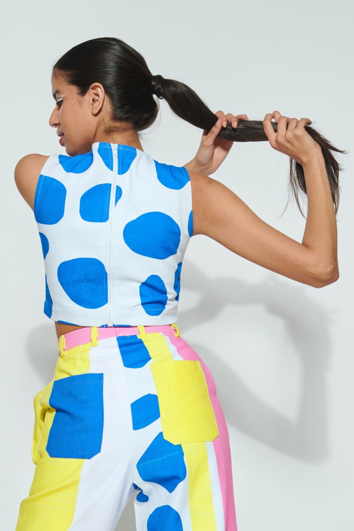 HIGH GIRAFFE CROP TOP - PART OF SET - image 1