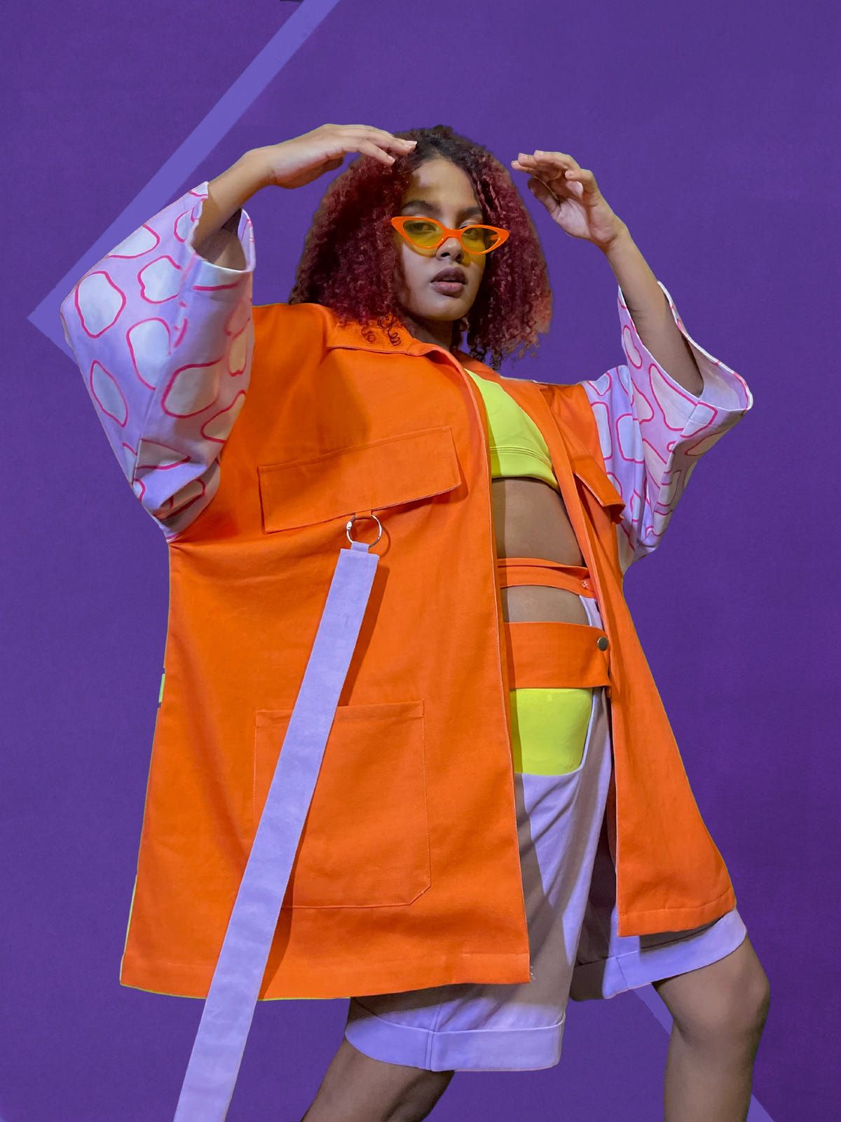 TANGY ORANGE SHORTS- PART OF A SET [UNISEX] - image 1