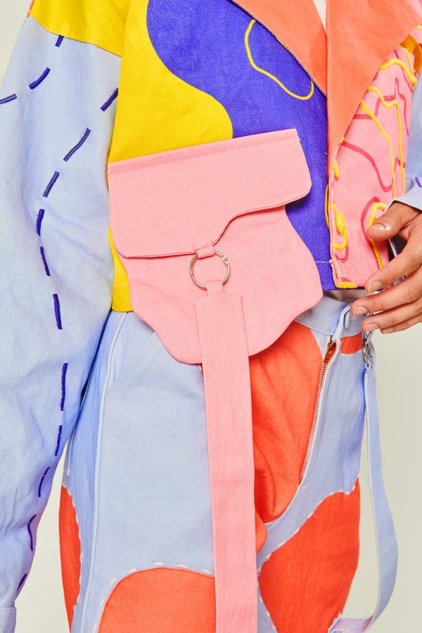 Sazo — HIGH HIPPO PANTS AND JACKET CO-ORD SET- FULL SET[UNISEX]