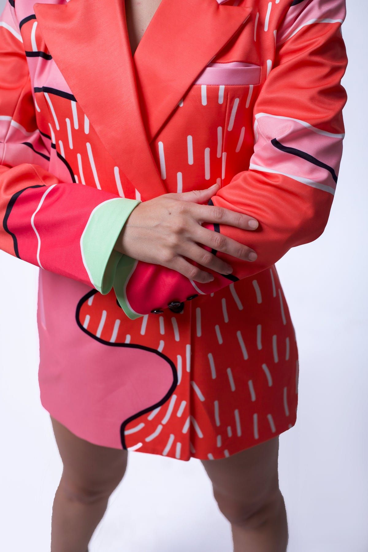 PINK MUD BLAZER DRESS - image 2