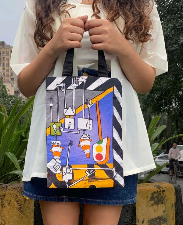 Sazo — TRAFFIC TOTE BAG [UNISEX]