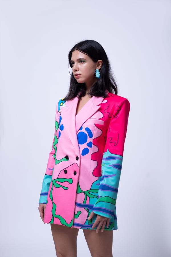 Sazo — JELLO WAR BLAZER DRESS