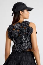BLACK HOLE TIE-UP VEST view 1